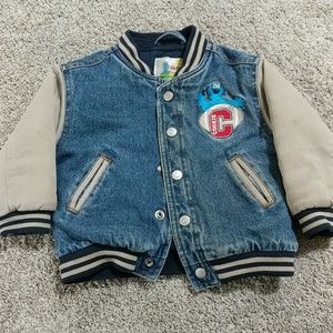 3T Boys Cookie Monster Jean Jacket